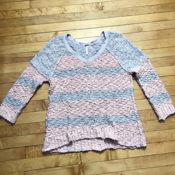 Free People Rugby Songbird Stripe Pullover Sweater - Picture 4 of 6